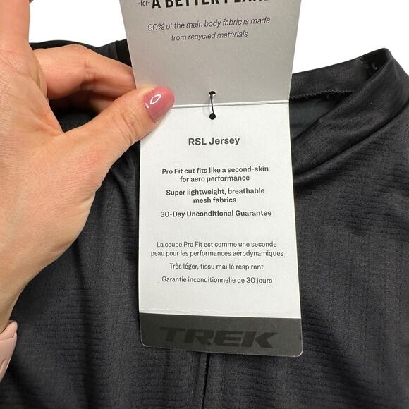 TREK RSL Race Shop Limited Black Short Sleeve Cycling Bicycle Jersey Men's XL - Picture 4 of 10